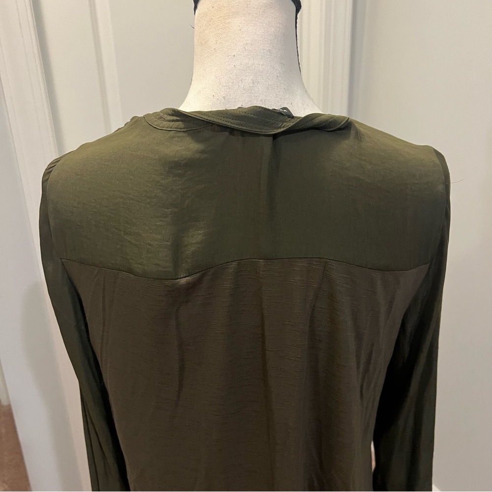 Olive Green Women's Top - Picture 6 of 8